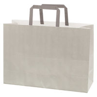 シモジマ 手提げ紙袋　フラットチャームバッグ　平手 340ー1 エコアッシュ 003277222 1袋（50枚入）