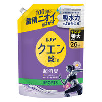 レノア クエン酸in(クエン酸イン) 超消臭 SPORTS リフレッシュリリー 詰め替え 特大 730mL 1個 すすぎ消臭剤 P＆G