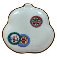 石丸陶芸 唐草丸紋 瓢型銘々皿 5740030541 1枚（直送品）