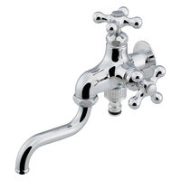 カクダイ 双口自在水栓90ミリ 704-311-CH 1個（直送品） - アスクル