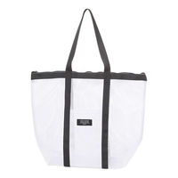 メッシュBIGトートバッグ ホワイト LAKOLE/ラコレ
