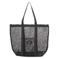 メッシュBIGトートバッグ ブラック LAKOLE/ラコレ