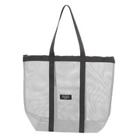 メッシュBIGトートバッグ グレー LAKOLE/ラコレ