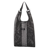 メッシュマーケットバッグ ブラック LAKOLE/ラコレ