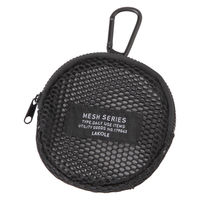 メッシュミニポーチ ブラック LAKOLE/ラコレ