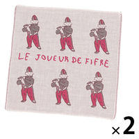 （世界の名作）ガーゼハンドタオル 笛を吹く少年 1セット（1枚×2） LAKOLE/ラコレ