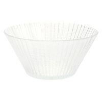 ラインガラスボウル(L) クリア LAKOLE/ラコレ