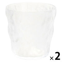 デコボコグラス(S) クリア 1セット（1個×2） LAKOLE/ラコレ
