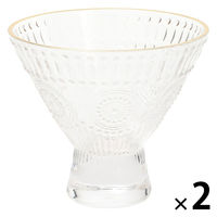 ステムグラス(エンボス) クリア 1セット（1個×2） LAKOLE/ラコレ