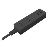 トップランド 延長コード 電源タップ 2m 2個口 USBーA充電ポート(2個口)付 抗菌加工 STPA20-BK 1個