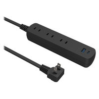 トップランド 延長コード 電源タップ 1m 3個口 USBーA+C充電付 PD対応 両面挿し TPD10-BK 1個