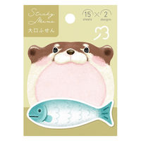 学研ステイフル 大口付箋(かわうそ) DM03815 1個