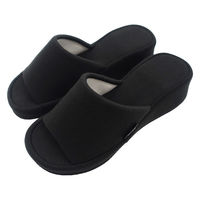 オクムラ スリッパ With 美脚 衝撃吸収    ヒール フリーサイズ ブラック NWAA5900BK 1足