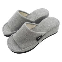 オクムラ スリッパ With 美脚 衝撃吸収    ヒール フリーサイズ グレー NWAA5900GY 1足