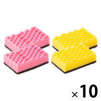 キッチンスポンジ キクロンA ピンク イエロー 抗菌 日本製 1パック（4個入×10）キクロン