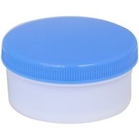 シントー化学 平型軟膏壺 Dー6 青 30個入 67-9230-71 1箱(30個)（直送品）