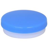 シントー化学 平型軟膏壺 Dー5 青 50個入 67-9230-68 1箱(50個)（直送品）