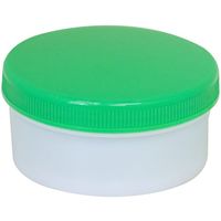 シントー化学 平型軟膏壺 Dー6 緑 30個入 67-9230-72 1箱(30個)（直送品）