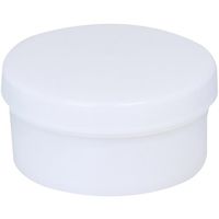 シントー化学 平型軟膏壺 Dー6 白 30個入 67-9230-70 1箱(30個)（直送品）