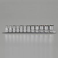 エスコ 1/2”DR/8ー24mm ソケットセット EA687CS-2 1セット（直送品）