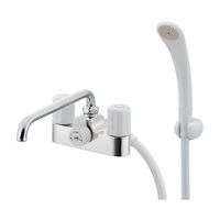 エスコ G1/2” 2ハンドルシャワー付混合栓 EA468CN-41 1個（直送品）