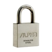 アルファ ステンレス南京錠(カギ違い) No.N2740-50 KD 1セット 68-5103-31（直送品）