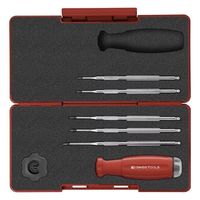 エスコ 1.0ー5.0Nm トルクドライバーセット(TORX・ツバ付ビット) EA723PB-40A 1セット（直送品）