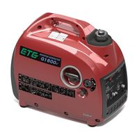 ETG Japan インバーター発電機 リコイルスタート式 1600VA G1600i 1個 65-2744-80（直送品）