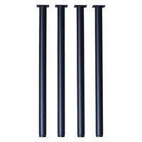 エイ・アイ・エス テーブル脚 丸脚 幅85×奥行85×高さ895mm ブラック TBK-C89 BK 1セット(4本入)（直送品）