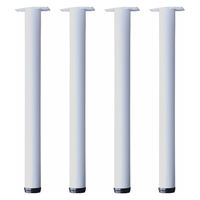 エイ・アイ・エス テーブル脚 業務用脚 幅180×奥行113×高さ695mm ブラック TL-G69WH×4pcs 1セット(4本入)（直送品）