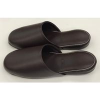 ティティメディカル 抗菌スタンダートスリッパ ブラウン フリー 65-1861-43 1足（直送品）