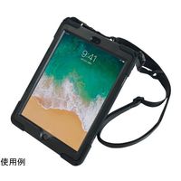 ブルー 耐衝撃iPad第9、8、7世代(10.2インチ)対応シリコンケース ペンホルダー、ストラップ付 TBC-IP7BL04S 1式（直送品）