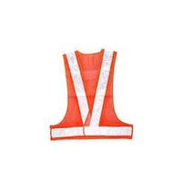 アズワン ポリス型反射ベスト オレンジメッシュ×シルバープリズム反射 65-9238-07 1個（直送品）
