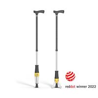 ポッドデスク 立てられるつえ「クロスポッド」 イエロー CP-02-Y 1本 65-2331-63（直送品）