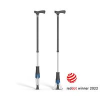 ポッドデスク 立てられるつえ「クロスポッド」 ブルー CP-02-B 1本 65-2331-65（直送品）