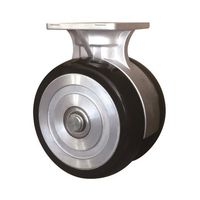 東海キャスター 超重量用 双輪キャスター φ200 固定車 プレート式 TSY200K 1個 65-9140-61（直送品）