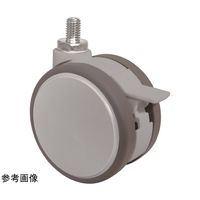 東海キャスター 双輪キャスター φ75 自在ダブルストッパー付 ネジ式 F075N12WSP1.25L-14 1個 65-8300-14（直送品）