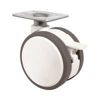 東海キャスター 双輪キャスター φ60 自在S付 プレート式 FW060SF46X35 1個 65-6898-18（直送品）