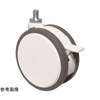東海キャスター 抗菌 双輪キャスター φ100 自在ストッパー付 ネジ式 KFW100N12SP1.25L-14 1個 65-9139-53（直送品）