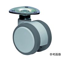 東海キャスター ダストカバー付 双輪キャスター φ50 自在 プレート式 CF050F46X35 1個 65-8880-54（直送品）