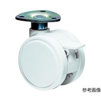 東海キャスター 双輪キャスター φ60 自在 ストッパー付 プレート式 TFW60SF46X35 1個 65-8730-86（直送品）