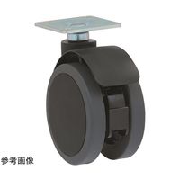 東海キャスター 振動・衝撃吸収 双輪キャスター φ100 自在 プレート式 CT100-T 1個 65-8881-80（直送品）