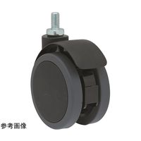 東海キャスター 振動・衝撃吸収 双輪キャスター φ100 自在 ネジ式 CT100N12L-22-T 1個 65-8881-84（直送品）