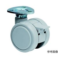 東海キャスター 双輪キャスター φ40 自在 ストッパー付 プレート式 TF40SF26X26 1個 65-8730-18（直送品）