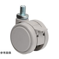 東海キャスター 双輪キャスター φ50 自在 ストッパー付 ネジ式 TF50N4SP20L-16 1個 65-8730-50（直送品）