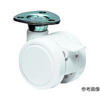 東海キャスター 双輪キャスター φ40 自在 ストッパー付 プレート式 TFW40SF26X26 1個 65-8730-28（直送品）