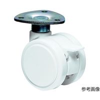 東海キャスター 双輪キャスター φ50 自在 ストッパー付 プレート式 TFW50SF46X35 1個 65-8730-54（直送品）