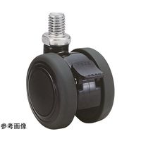 東海キャスター 双輪キャスター φ50 自在 ストッパー付 ネジ式 TE50N4SP20L-16 1個 65-8728-38（直送品）