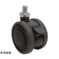 東海キャスター 双輪キャスター φ60 自在 ダブル ストッパー付 ネジ式 TE60JN4WSP20L-16 1個 65-8728-81（直送品）