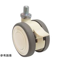 東海キャスター 双輪キャスター φ60 自在 ダブル ストッパー付 ネジ式 TEC60JN4WSP20L-16 1個 65-8729-79（直送品）